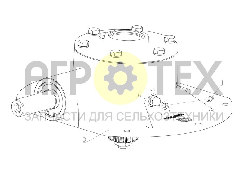 Редуктор (142.48.01.210) (№3 на схеме)